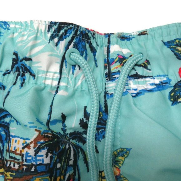 Jake Austin Shorts Swim Trunks Lined‎ Hawaiian Lg - Picture 2 of 5